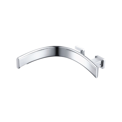 Isenberg  CU.2300LCP Wall Mount Faucet Spout - Left Facing Curvature - Chrome