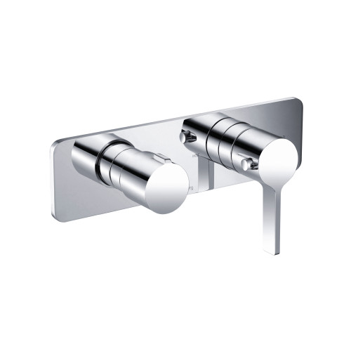 Flusso 3/4" Horizontal Thermostatic Shower Valve & Trim - 1 Ouptut - Chrome - 260.2693CP