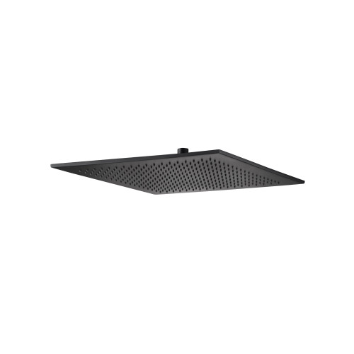 Flusso 16" Solid Brass Rain Shower Head - Matte Black - HSB.16SMB
