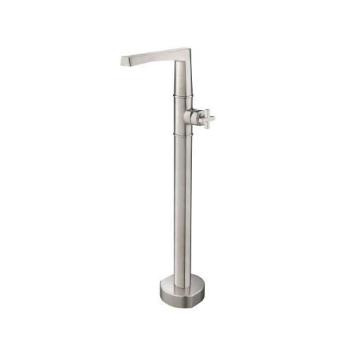 Flusso 240.1170BN Freestanding Floor Mount Bathtub / Tub Filler - Brushed Nickel