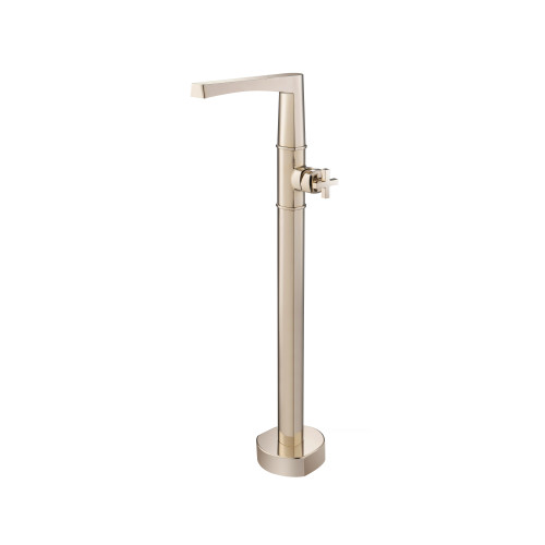 Isenberg  240.1170PN Freestanding Floor Mount Bathtub / Tub Filler - Polished Nickel