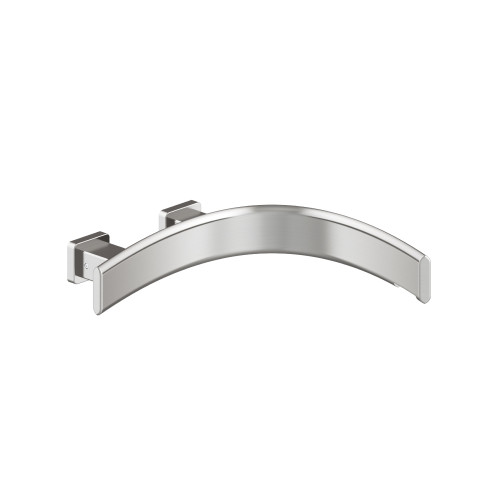 Flusso Wall Mount Touchless Faucet With Electronic Sensor Box - Right Facing Curvature - Brushed Nickel - CU.2300REBN