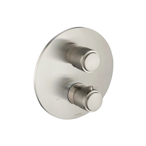 Flusso 250.4101BN 3/4" Thermostatic Shower Valve & Trim - 1 Output - Brushed Nickel