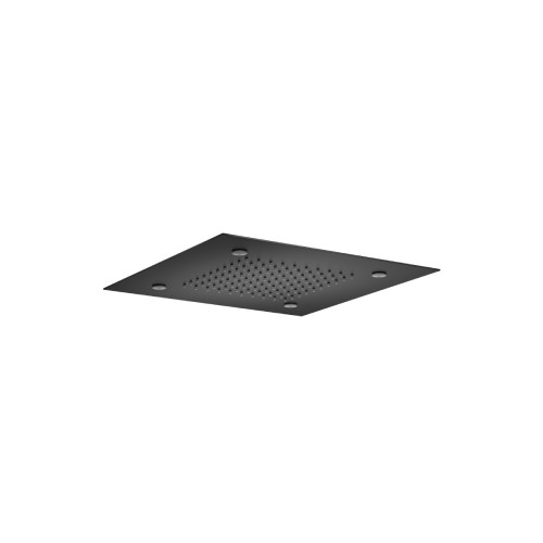 Flusso 15" Stainless Steel Flush Mount Rainhead With Mist Flow - Matte Black - MSS.15SMB