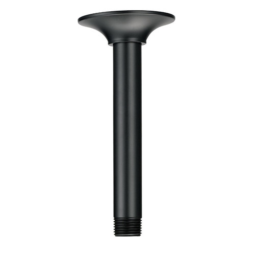 Gerber D481316BS 6" Ceiling Mount Showerarm w/ Escutcheon - Satin Black