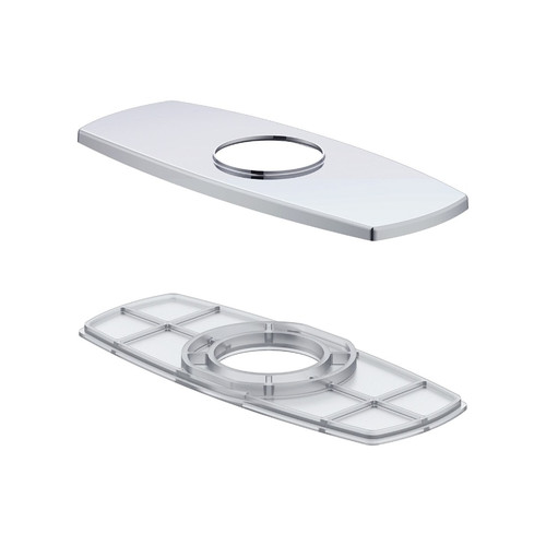 Gerber Soft Square Cover Plate Assembly for 4" Centerplate Lavatory Faucet - Chrome - DA667B57
