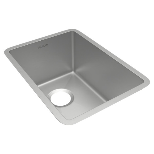 Elkay Crosstown 18 Gauge Stainless Steel 13-1/2" x 18-1/2" x 9", Single Bowl Undermount Bar Sink - ECTRU12179T