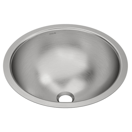 ELKAY  ELUH16LV Asana Stainless Steel 18-3/8" x 18-3/8" x 8", Single Bowl Undermount Bathroom Sink with Overflow