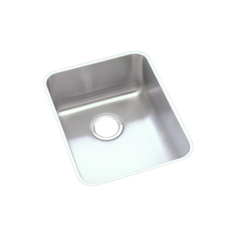 Elkay Lustertone Classic Stainless Steel, 16-1/2" x 20-1/2" x 7-7/8", Single Bowl Undermount Sink - ELUH1418