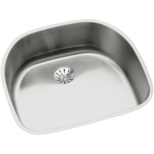 Elkay Lustertone Classic Stainless Steel 23-5/8" x 21-1/4" x 7-1/2", Single Bowl Undermount Sink with Perfect Drain - ELUH2118PD