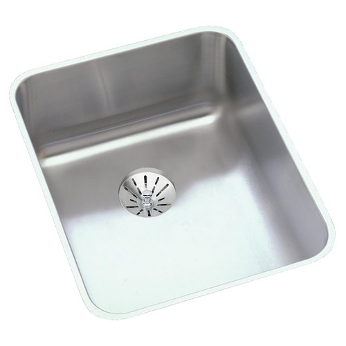 ELKAY  ELUH1418PD Lustertone Classic Stainless Steel 16-1/2" x 20-1/2" x 7-7/8", Single Bowl Undermount Sink with Perfect Drain