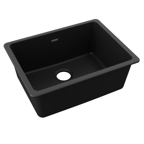 ELKAY  ELGU2522BK0 Quartz Classic 24-5/8" x 18-1/2" x 9-1/2", Single Bowl Undermount Sink, - Black