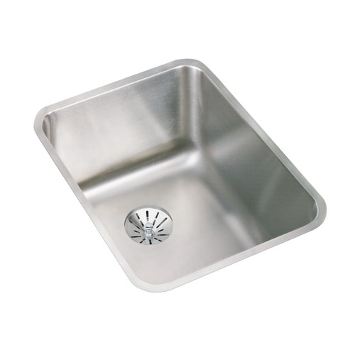 Elkay Lustertone Classic Stainless Steel 16-1/2" x 20-1/2" x 9-7/8", Single Bowl Undermount Sink with Perfect Drain - ELUH141810PD
