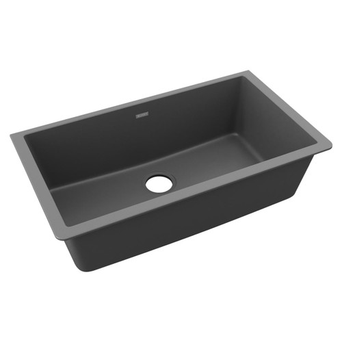 Elkay Quartz Classic 33" x 18-7/16" x 9-7/16", Single Bowl Undermount Sink, Dusk - Gray - ELGRU13322GY0