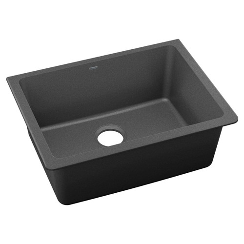 ELKAY ELXU2522CH0 Quartz Luxe 24-5/8" x 18-1/2" x 9-1/2", Single Bowl Undermount Sink, Charcoal