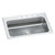 Elkay Lustertone Classic Stainless Steel 33" x 22" x 7-5/8", Single Bowl Drop-in Sink with Perfect Drain and Quick-clip - LRS3322PD4