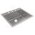 Elkay Crosstown 18 Gauge Stainless Steel 25" x 22" x 9", 3-Hole Single Bowl Undermount or Drop-in Sink Kit - ECTSR25229TBG3