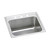 ELKAY  DLR252110PDMR2 Lustertone Classic Stainless Steel 25" x 21-1/4" x 10-1/8", MR2-Hole Single Bowl Drop-in Sink with Perfect Drain