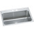 Elkay Lustertone Classic Stainless Steel 31" x 22" x 10-1/8", 2-Hole Single Bowl Drop-in Sink with Perfect Drain - DLR312210PD2