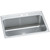 Elkay Lustertone Classic Stainless Steel 31" x 22" x 10-1/8", MR2-Hole Single Bowl Drop-in Sink with Perfect Drain - DLR312210PDMR2