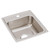 Elkay Lustertone Classic Stainless Steel 17" x 20" x 7-5/8", 1-Hole Single Bowl Drop-in Sink with Quick-clip - LRQ17201