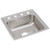 Elkay Lustertone Classic Stainless Steel 19-1/2" x 19" x 7-1/2", OS4-Hole Single Bowl Drop-in Sink - LR1919OS4