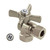 Kingston Brass CC33108ZX 3/8" Fip X 3/8" Od Compression Angle Valve - Brushed Nickel