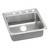 Elkay Lustertone Classic Stainless Steel 22" x 22" x 5-1/2", 3-Hole Single Bowl Drop-in ADA Sink with Quick-clip - LRADQ2222553