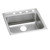 ELKAY LRAD2222604 Lustertone Classic Stainless Steel 22" x 22" x 6", 4-Hole Single Bowl Drop-in ADA Sink