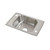 Elkay Celebrity Stainless Steel 25" x 17" x 6-1/2", 2-Hole Single Bowl Drop-in Classroom ADA Sink - CDKAD2517652