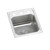 Elkay Lustertone Classic Stainless Steel 15" x 17-1/2" x 6-1/2", 1-Hole Single Bowl Drop-in ADA Sink with Perfect Drain - LRAD151765PD1