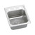 Elkay Lustertone Classic Stainless Steel 13" x 16" x 6-1/2", 2-Hole Single Bowl Drop-in ADA Sink with Perfect Drain and Quick-clip - LRADQ131665PD2