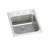 Elkay Lustertone Classic Stainless Steel 15" x 22" x 6-1/2", 3-Hole Single Bowl Drop-in ADA Sink with Perfect Drain - LRAD152265PD3