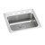 Elkay Lustertone Classic Stainless Steel 25" x 21-1/4" x 6-1/2", Single Bowl Drop-in ADA Sink with Perfect Drain - LRAD252165PD2