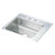 ELKAY DRKR2522R4 Lustertone Classic Stainless Steel 25" x 22" x 7-5/8", Single Bowl Drop-in Classroom Sink