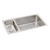 Elkay Lustertone Classic Stainless Steel 32-1/4" x 18-1/4" x 7-3/4", 30/70 Double Bowl Undermount Sink Kit - ELUH3219DBG