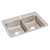 Elkay Lustertone Classic Stainless Steel 33" x 22" x 8-1/8", 1-Hole Equal Double Bowl Drop-in Sink - LR33221