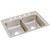 Elkay Lustertone Classic Stainless Steel 33" x 22" x 8-1/8", 5-Hole Equal Double Bowl Drop-in Sink - LR33225