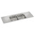 ELKAY ILR6622DD4 Lustertone Classic Stainless Steel 66" x 22" x 7-5/8", Equal Double Bowl Drop-in Sink with Drainboard