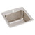 Elkay Lustertone Classic Stainless Steel 19-1/2" x 19" x 10-1/8", 1-Hole Single Bowl Drop-in Laundry Sink - DLR1919101