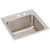 Elkay Lustertone Classic Stainless Steel 19-1/2" x 19" x 10-1/8", MR2-Hole Single Bowl Drop-in Laundry Sink - DLR191910MR2