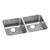 ELKAY  ELUH311810L Lustertone Classic Stainless Steel 30-3/4" x 18-1/2" x 10", Equal Double Bowl Undermount Sink with Left Drain