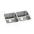 ELKAY  ELUH311810R Lustertone Classic Stainless Steel 30-3/4" x 18-1/2" x 10", Equal Double Bowl Undermount Sink with Right Drain