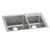 Elkay Lustertone Classic Stainless Steel 33" x 22" x 10", 2-Hole 60/40 Double Bowl Drop-in Sink - LFGR33222