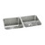 ELKAY  ELUH311810RDBG Lustertone Classic Stainless Steel 30-3/4" x 18-1/2" x 10", Equal Double Bowl Undermount Sink Kit with Right Drain