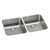ELKAY  ELUH3118PD Lustertone Classic Stainless Steel 30-3/4" x 18-1/2" x 7-7/8", Double Bowl Undermount Sink w/ Perfect Drain