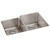 Elkay Lustertone Iconix 16 Gauge Stainless Steel 31-1/4" x 20-1/2" x 9" Double Bowl Undermount Sink Kit with Left Perfect Drain - ELUHH3120LTPDBG