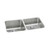 ELKAY  ELUH311810RPD Lustertone Classic Stainless Steel 30-3/4" x 18-1/2" x 10", Equal Double Bowl Undermount Sink with Right Perfect Drain