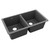Elkay Quartz Classic 33" x 18-1/2" x 9-1/2", Equal Double Bowl Undermount Sink, Dusk - Gray - ELGU3322GY0