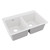 ELKAY  ELG3322WH0 Quartz Classic 33" x 22" x 9-1/2", Equal Double Bowl Drop-in Sink, - White